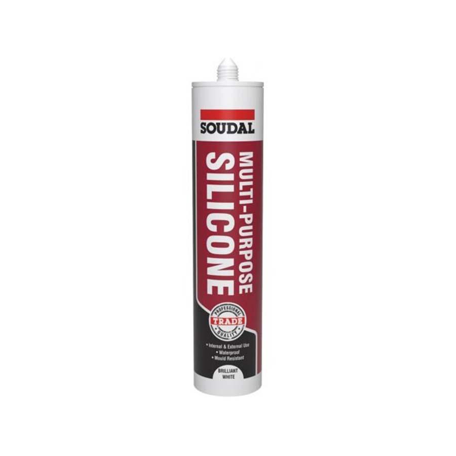 Picture of Soudal Trade Multi Purpose Silicone 270ml Brilliant White