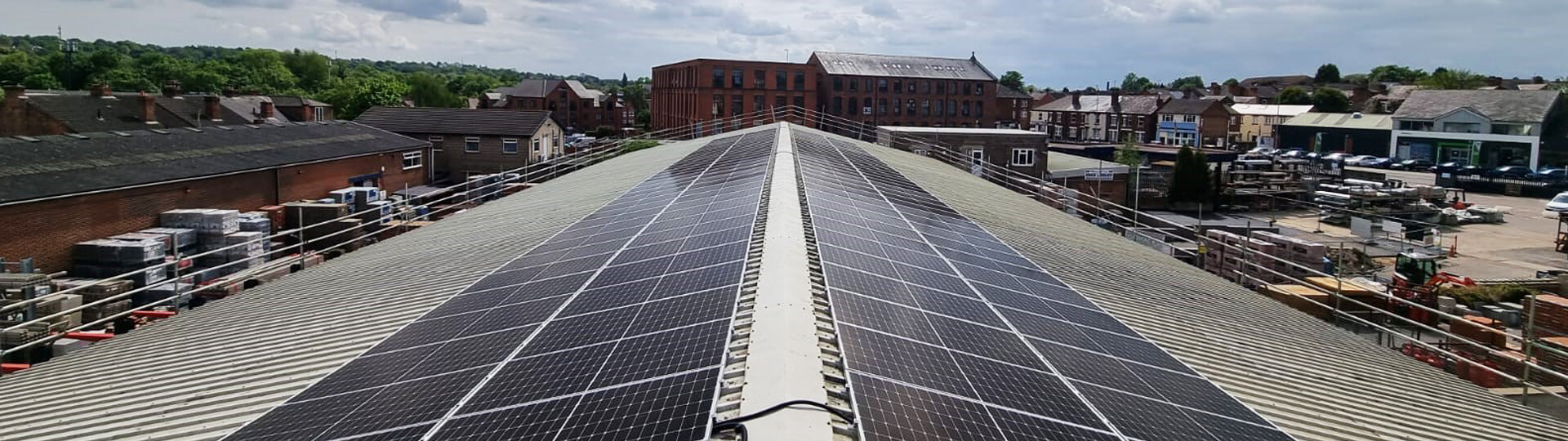 Commercial solar installation