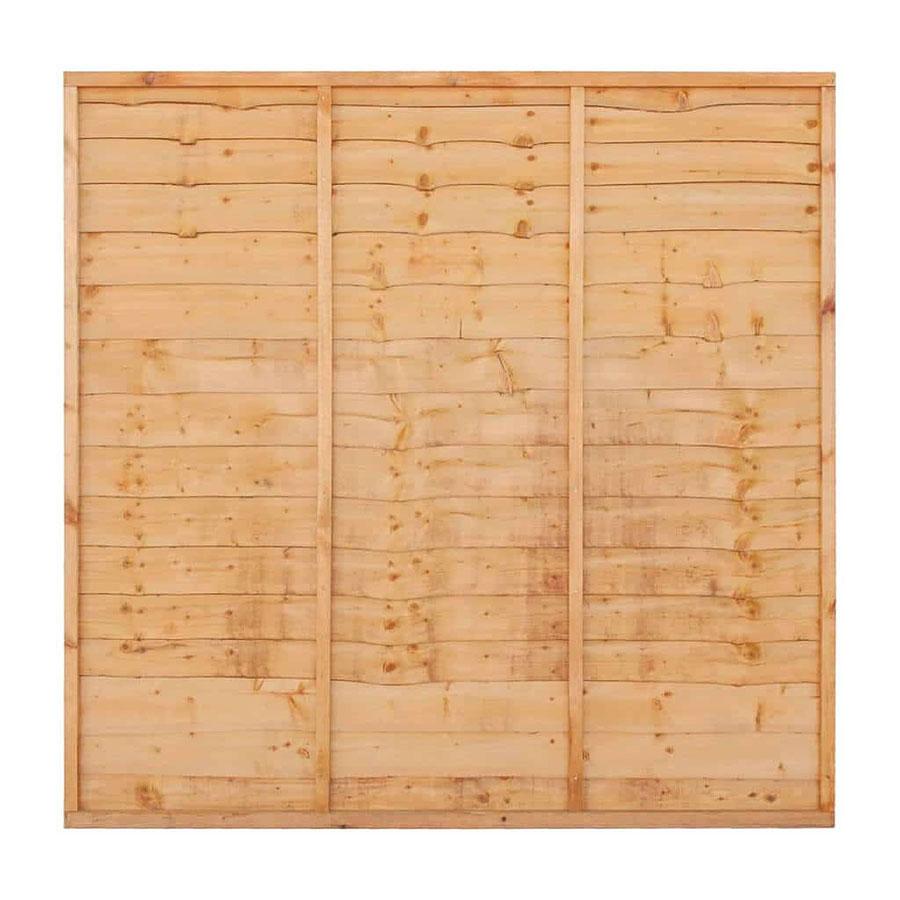 Picture of Grange Superior Lap Fence Panel Golden Brown 1.5m