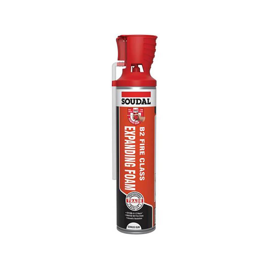 Soudal Trade B2 Fire & Acoustic Expanding Foam Genius Gun 600ml