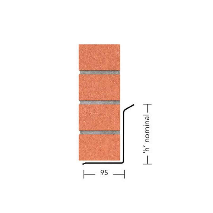 Keystone Steel Single Leaf L-Shape Lintel SB/K 900mm