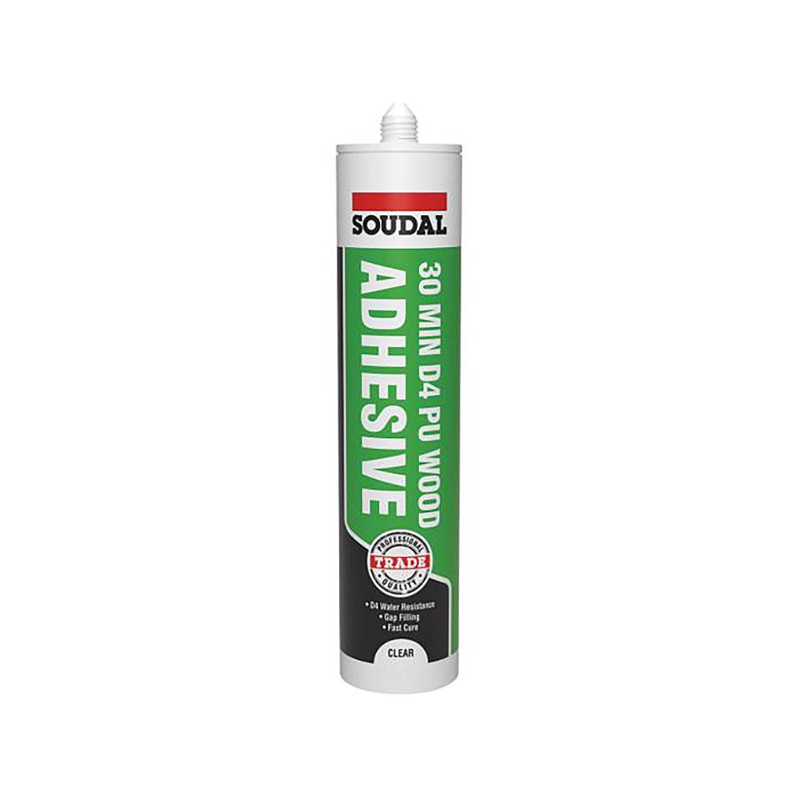 Soudal Trade Gel PU Wood Adhesive 30 Minute 290ml