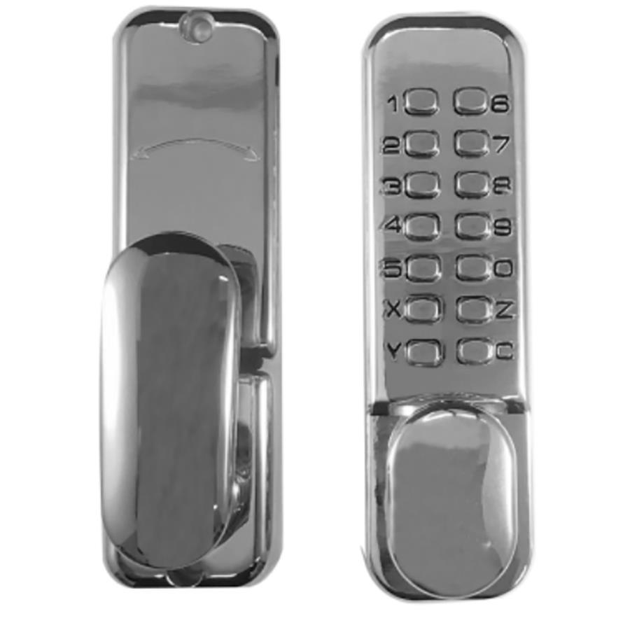 Sichern Digital Lock with Holdback Satin Chrome