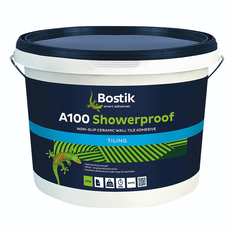 Bostik A100 Showerproof D1te Wall Tile Adhesive White 10L