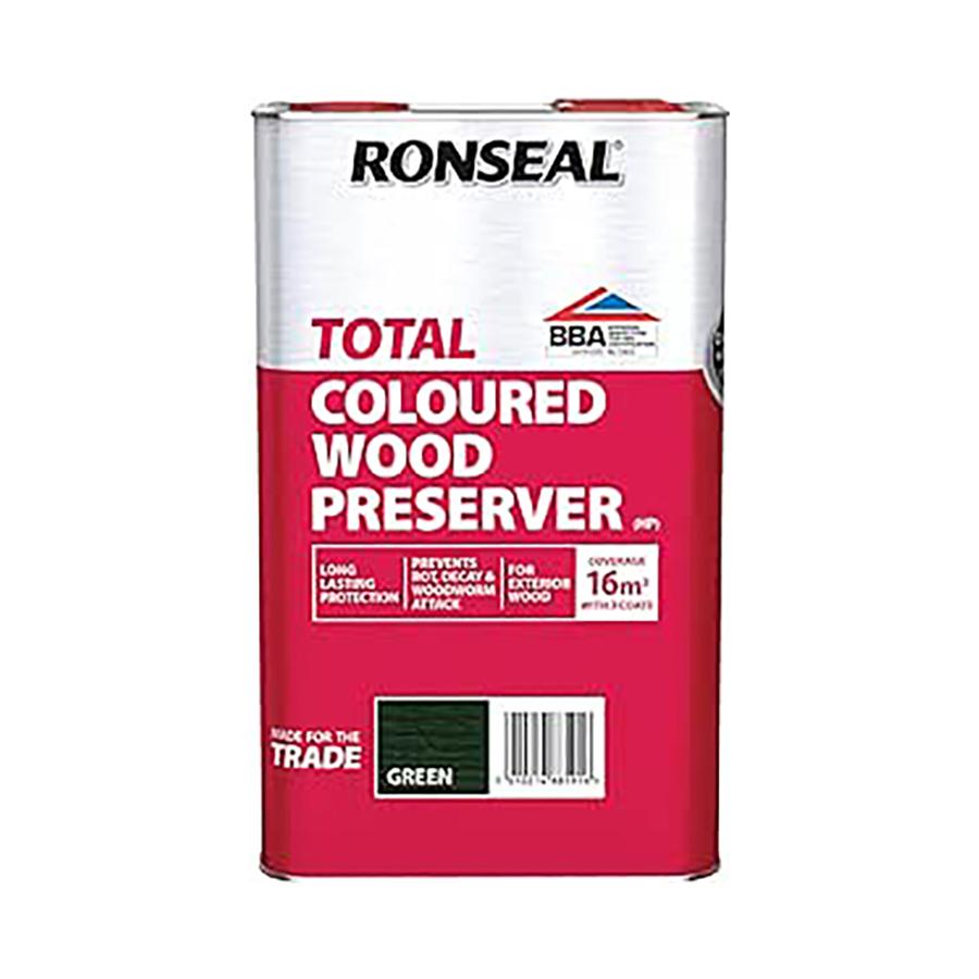 Ronseal Trade Total Wood Preserver Green 5L