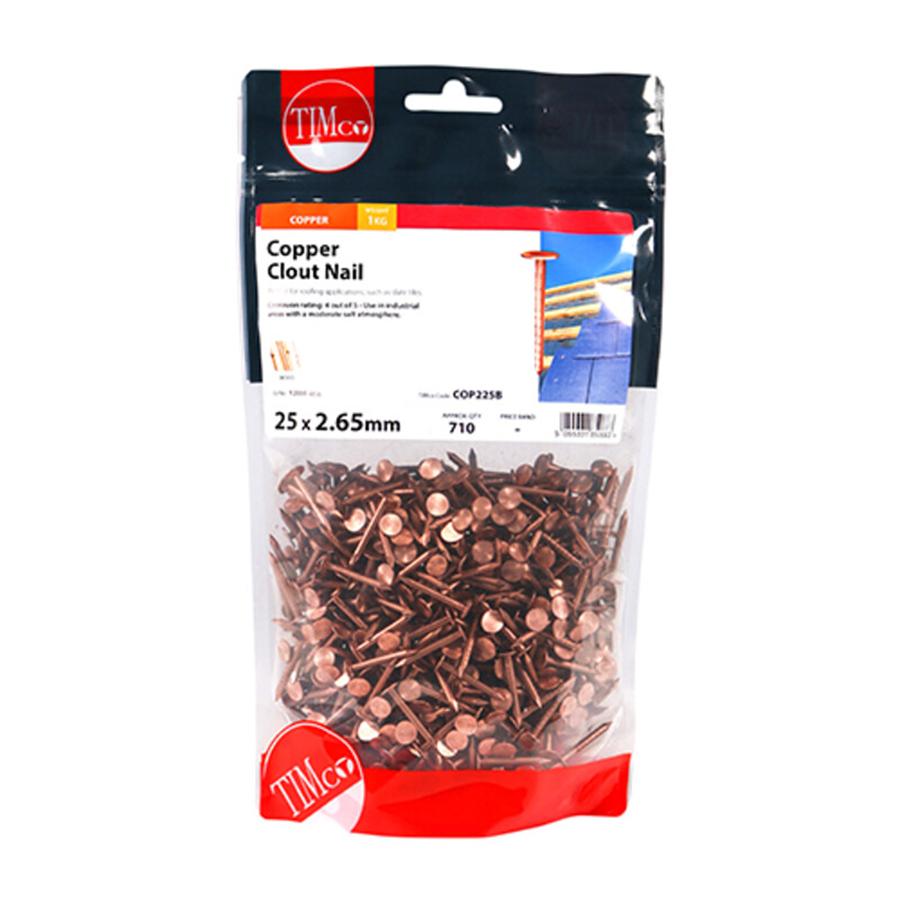 Picture of Timco Copper Clout Nails 2.65x30mm 1kg