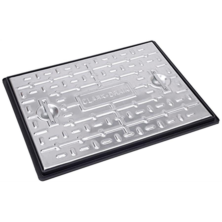 Clark Drain Galvanised Manhole Cover & PP Frame 10T 600x450mm PC6CG