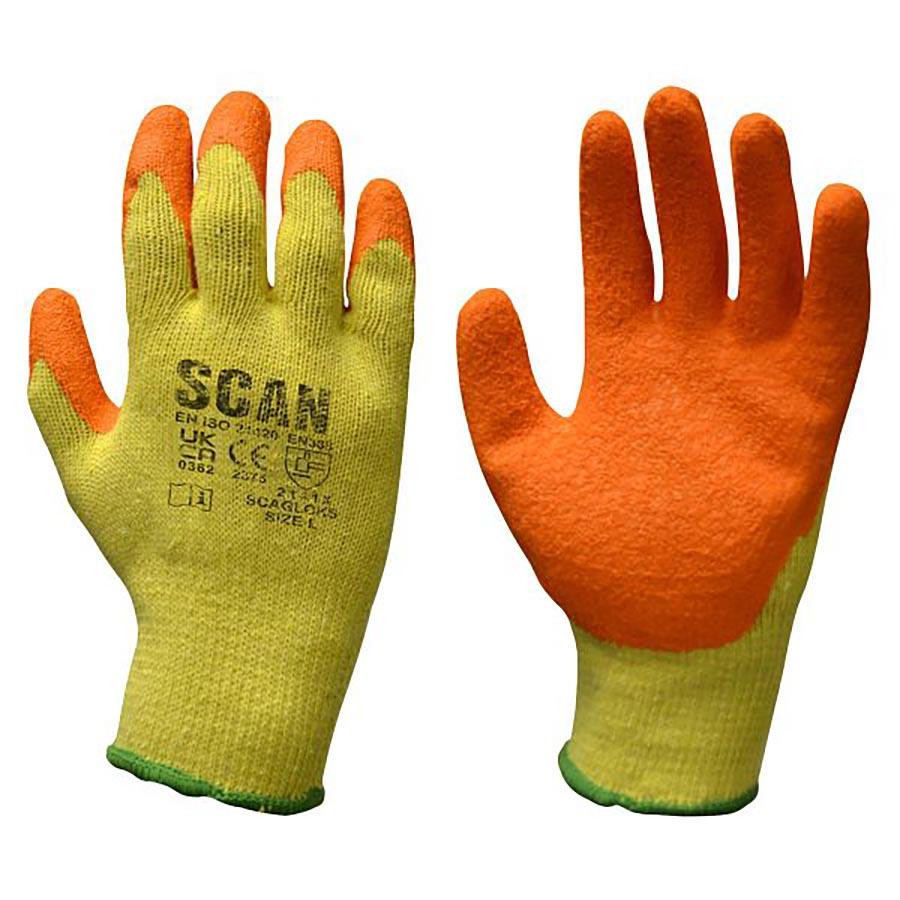 Picture of Scan Knitshell Latex Palm Gloves Sz9